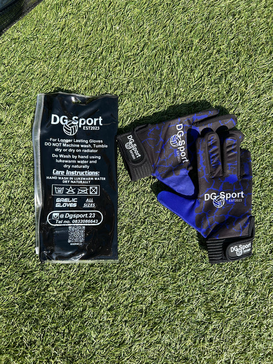 Purple + Black lighting DG sport lightning gloves.