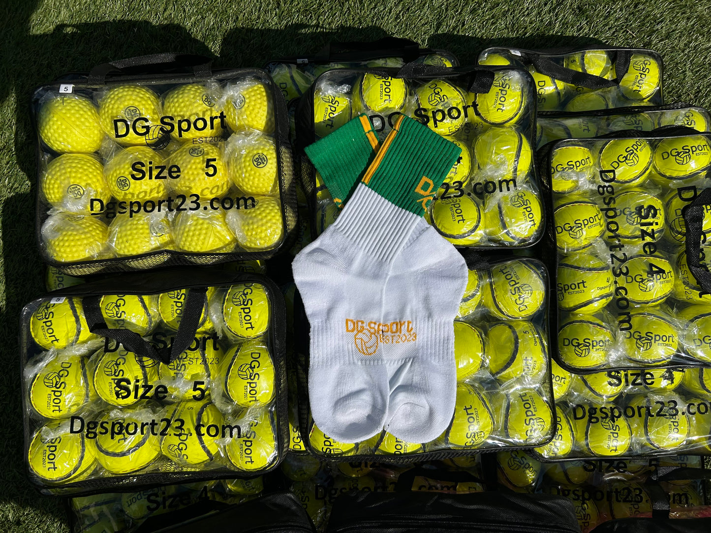 Green+Amber D/G socks
